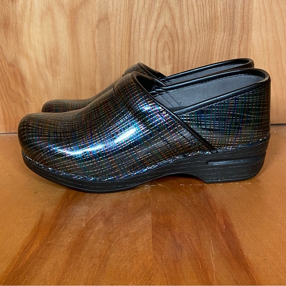 Womens 8 / 38 Dansko Pro XP Mules Clogs Black Metallic SEF1516 - Picture 4 of 8